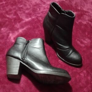 Black Heeled Ankle Boots